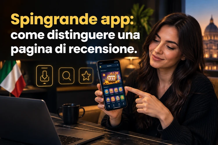 Spingrande app: come distinguere una pagina di recensione